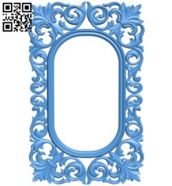 Picture frame or mirror A005244 download free stl files 3d model for CNC wood carving