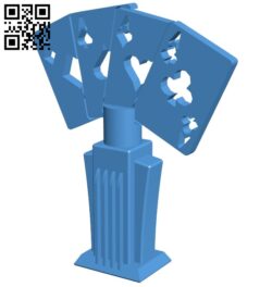 Poker trophy B008095 file stl free download 3D Model for CNC and 3d printer