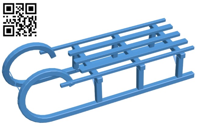 Sled - sleigh B008097 file stl free download 3D Model for CNC and 3d printer