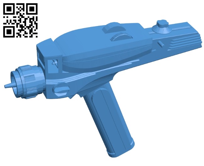 Star Trek Phaser B008098 File Stl Free Download 3D Model For CNC And 3d 