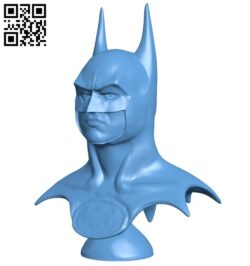 Batman bust 1989 – superhero B008620 file stl free download 3D Model for CNC and 3d printer