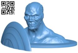 Captain bust – superhero B008530 file stl free download 3D Model for CNC and 3d printer