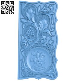 Door pattern A005450 download free stl files 3d model for CNC wood carving