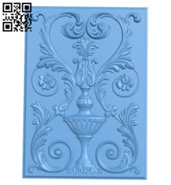 Door pattern A005454 download free stl files 3d model for CNC wood carving