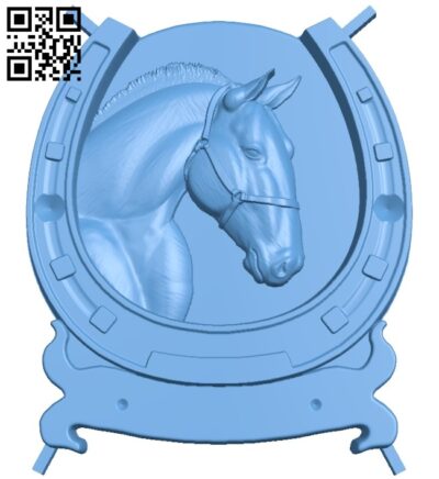Horseshoe painting - Horse A005469 download free stl files 3d model for CNC wood carving