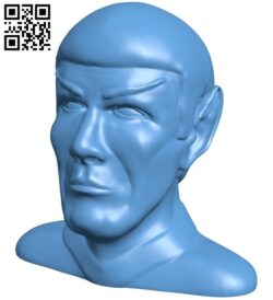 Mr Spock – head B008448 file stl free download 3D Model for CNC and 3d printer