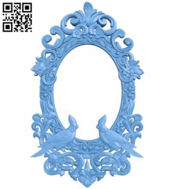 Picture frame or mirror A005527 download free stl files 3d model for CNC wood carving