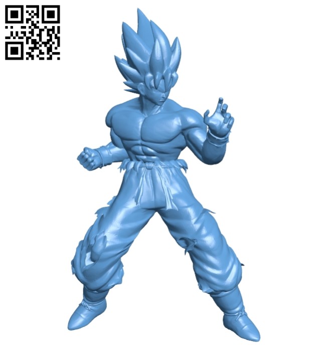 STL file Sign Goku SSJ Blue 🦸・Model to download and 3D print・Cults