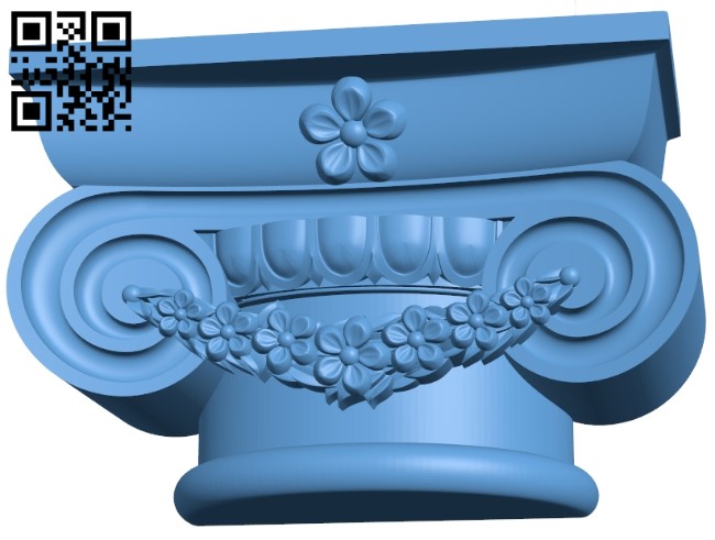 Top of the column A005565 download free stl files 3d model for CNC wood carving