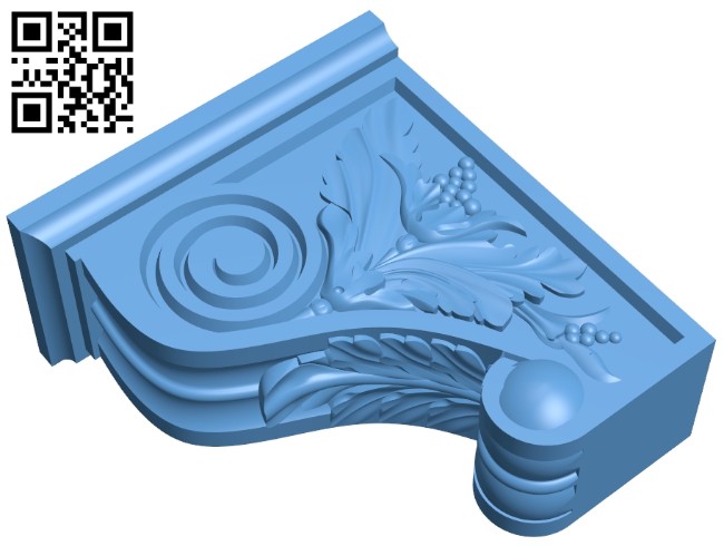 Top of the column A005619 download free stl files 3d model for CNC wood carving