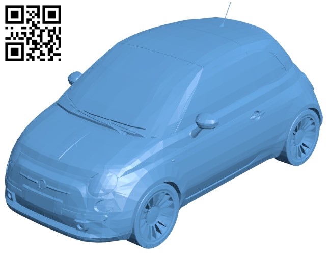 Fichier STL gratuit Porte-clés Fiat 500 🎭・Modèle à télécharger et à  imprimer en 3D・Cults