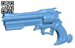 Cowboy gun B008715 file obj free download 3D Model for CNC and 3d printer