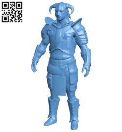 Dragonborn – man B008667 file stl free download 3D Model for CNC and 3d printer