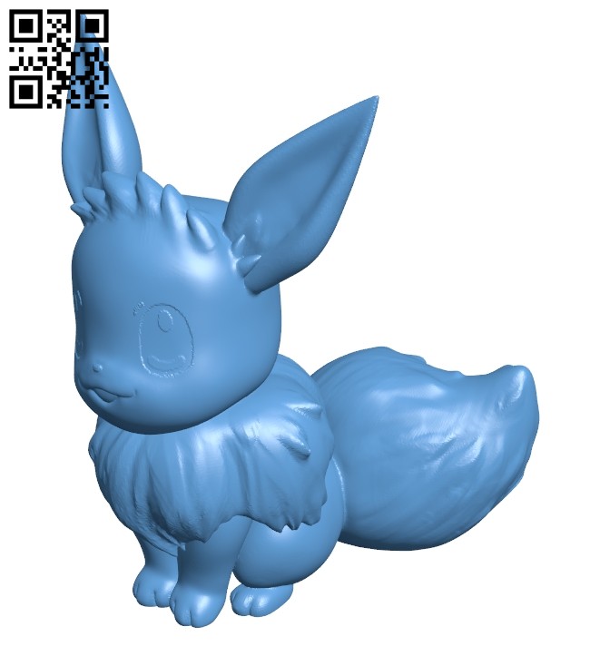 Free STL file Eevee pokemon 🐉・3D printer model to download・Cults