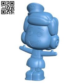 Giggle McDimples – toy story B008803 file obj free download 3D Model for CNC and 3d printer