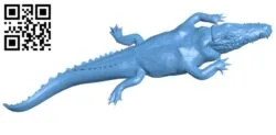 Hidden alligator – crocodile B008712 file obj free download 3D Model for CNC and 3d printer