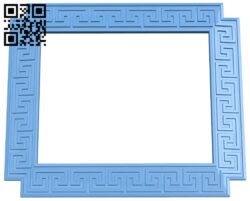 Picture frame or mirror A005759 download free stl files 3d model for CNC wood carving