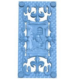 Door pattern A005903 download free stl files 3d model for CNC wood carving