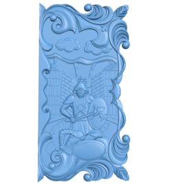 Door pattern A005968 download free stl files 3d model for CNC wood carving