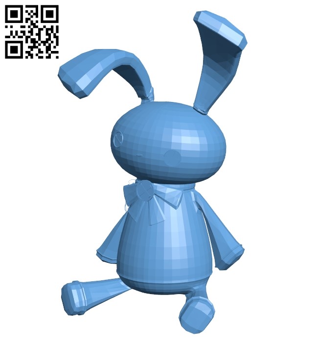 Evil bunny B009009 file obj free download 3D Model for CNC and 3d printer