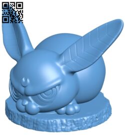 Evilier bunny B009007 file obj free download 3D Model for CNC and 3d printer