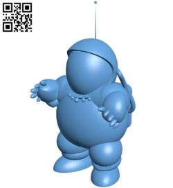 Fat Astronaut B009028 file obj free download 3D Model for CNC and 3d printer