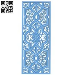 Door pattern A006096 download free stl files 3d model for CNC wood carving