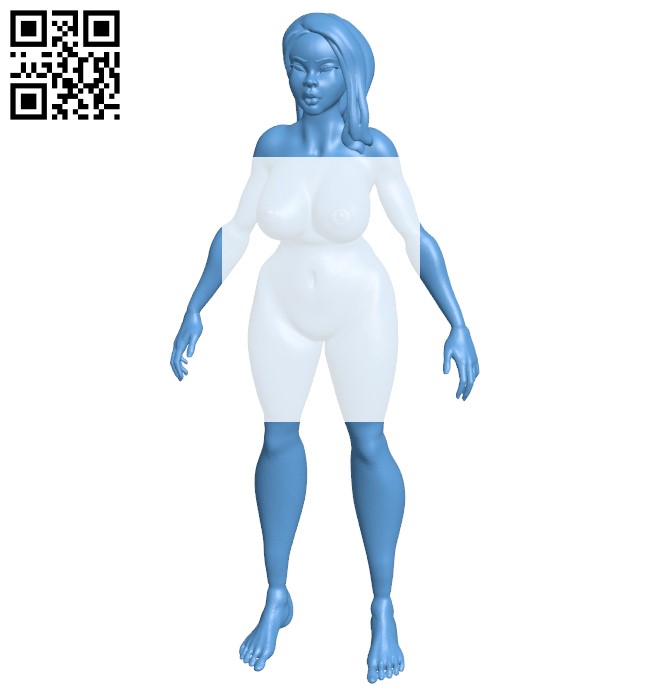 Thick lipped girl B009138 file obj free download 3D Model for CNC and 3d printer