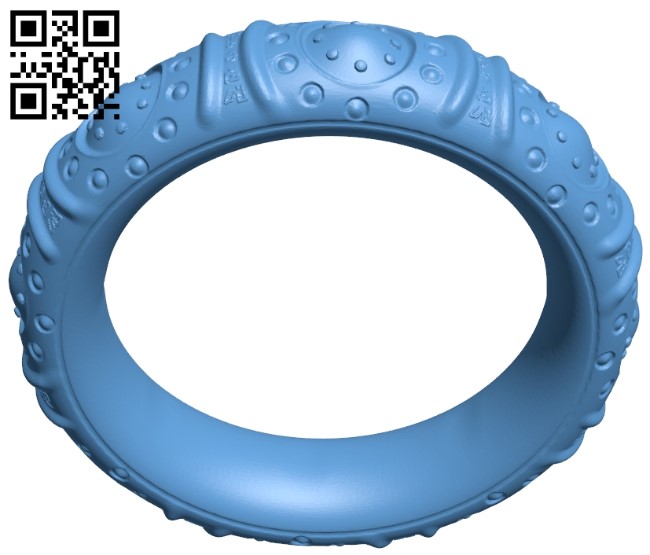 Tibetan Bracelet B009127 file obj free download 3D Model for CNC and 3d printer