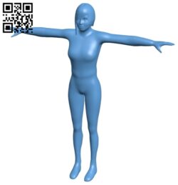 Women – sport B009129 file obj free download 3D Model for CNC and 3d printer