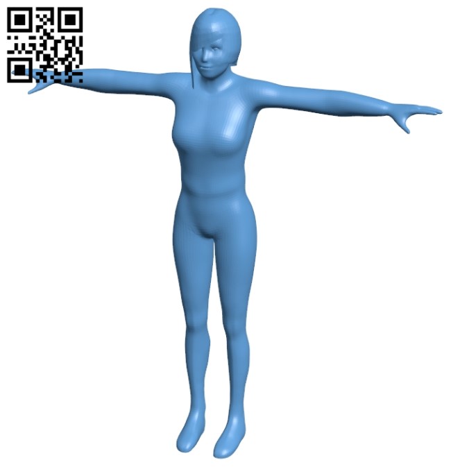 Women - sport B009129 file obj free download 3D Model for CNC and 3d printer