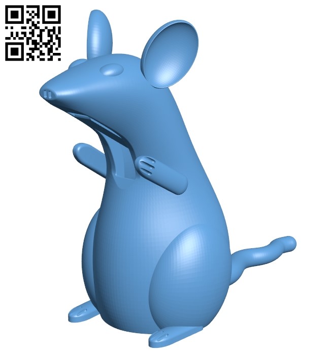 Biting rat B009260 file obj free download 3D Model for CNC and 3d printer