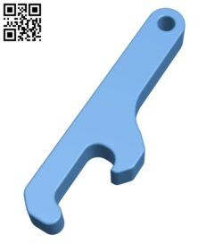 Bottle opener B009371 file obj free download 3D Model for CNC and 3d printer