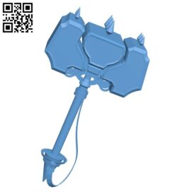 Hammer B009267 file obj free download 3D Model for CNC and 3d printer