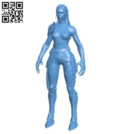 Miss Reyna No Textures B009337 file obj free download 3D Model for CNC and 3d printer