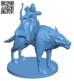 Mounted Ranger B009254 file obj free download 3D Model for CNC and 3d printer