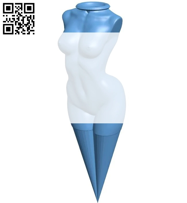 Naked Lady golf tee - women B009233 file obj free download 3D Model for CNC and 3d printer