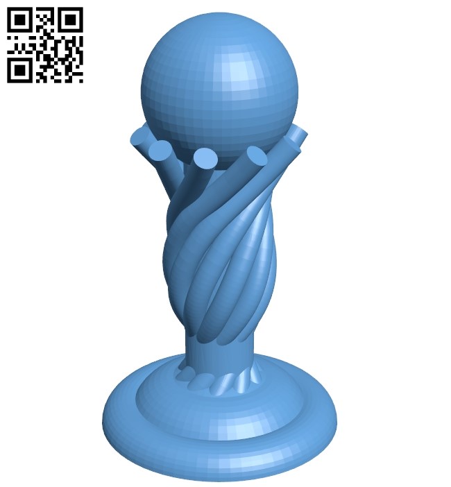 Pawn - chess B009244 file obj free download 3D Model for CNC and 3d printer