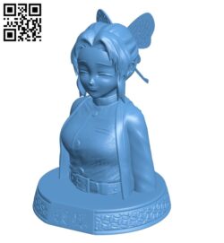 Shinobu kochou – women B009316 file obj free download 3D Model for CNC and 3d printer