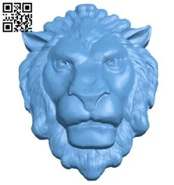 Lion head pattern A006336 download free stl files 3d model for CNC wood carving