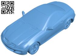 Mercedes SLK car B009511 file stl free download 3D Model for CNC and 3d printer