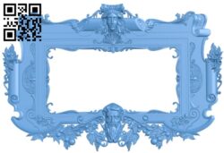 Picture frame or mirror A006320 download free stl files 3d model for CNC wood carving