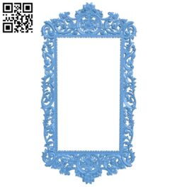 Picture frame or mirror A006328 download free stl files 3d model for CNC wood carving