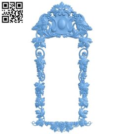 Picture frame or mirror A006370 download free stl files 3d model for CNC wood carving