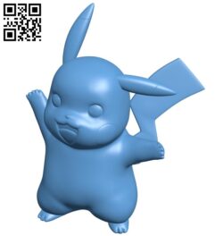 Pikachu – pokemon B009470 file obj free download 3D Model for CNC and 3d printer