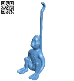 Spider monkey – fridas pet B009395 file obj free download 3D Model for CNC and 3d printer