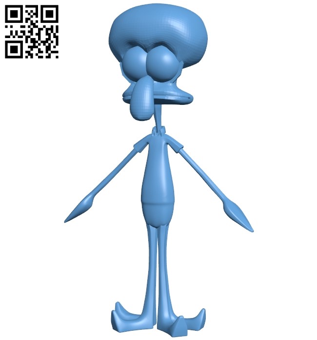 3D file Squidward - SpongeBob SquarePants 🦑・3D print object to  download・Cults