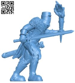 Templar of the lonely flame B009450 file obj free download 3D Model for CNC and 3d printer