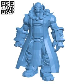 Thrall Word of Warcraft B009435 file obj free download 3D Model for CNC and 3d printer