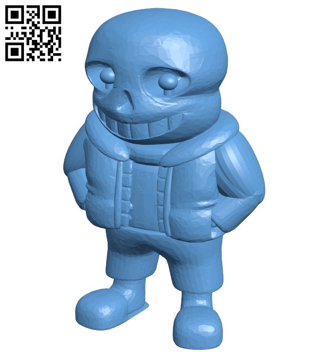 Undertale sans B009499 file stl free download 3D Model for CNC and